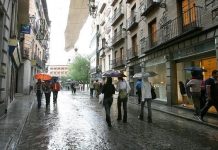Previsión meteorológica para este lunes en Castilla-La Mancha: cielos nubosos con lluvias y máximas en descenso